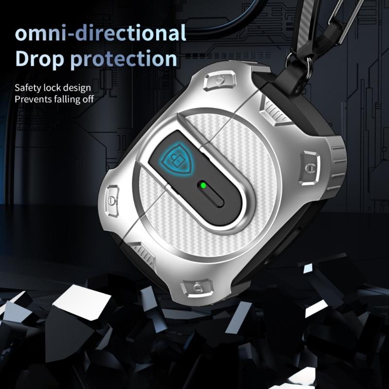 Earphone Cover for 4 Wireless Earbuds Shell Cover Dustproof Housing Case Skin Scratchproof Housing with Hook