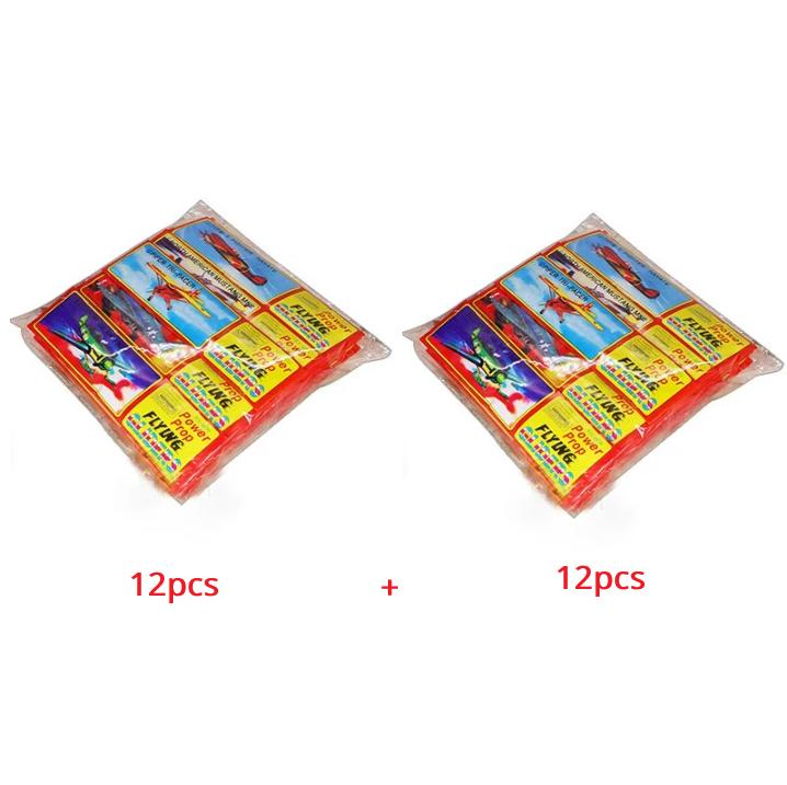 12/24Pcs Foam Airplane Glider Hand Thrown Flying Toy Plane for Kids Adults Outdoor Sports Toys Birthday Party Gift Easy Assemble