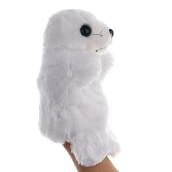 26cm Animal Hand Puppet Soft Cozy Touch Lovely Plush Toys Flexibility Training Interactive Toy Cartoon Sea Lion Doll Hand