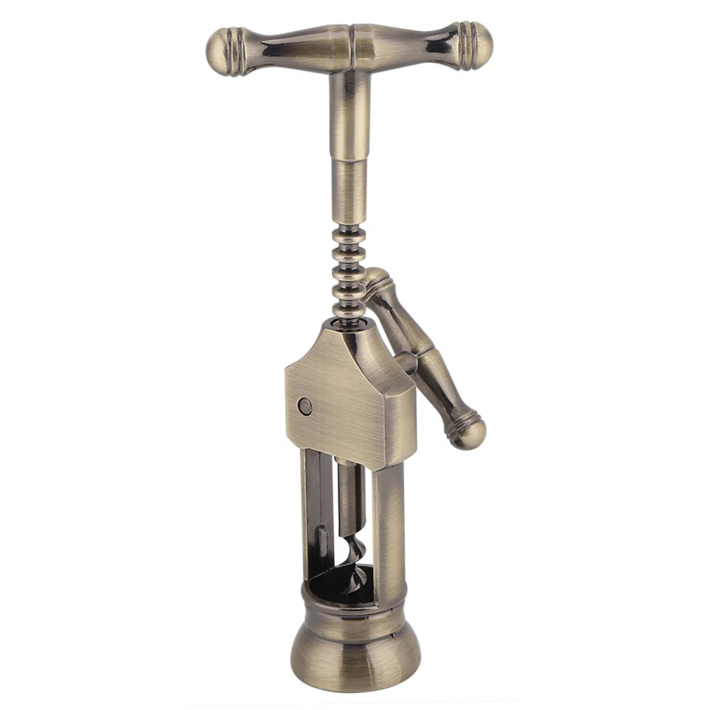 Portabel Retro Rödvinflasköppnare Korkskruv Korkdragare Barverktyg