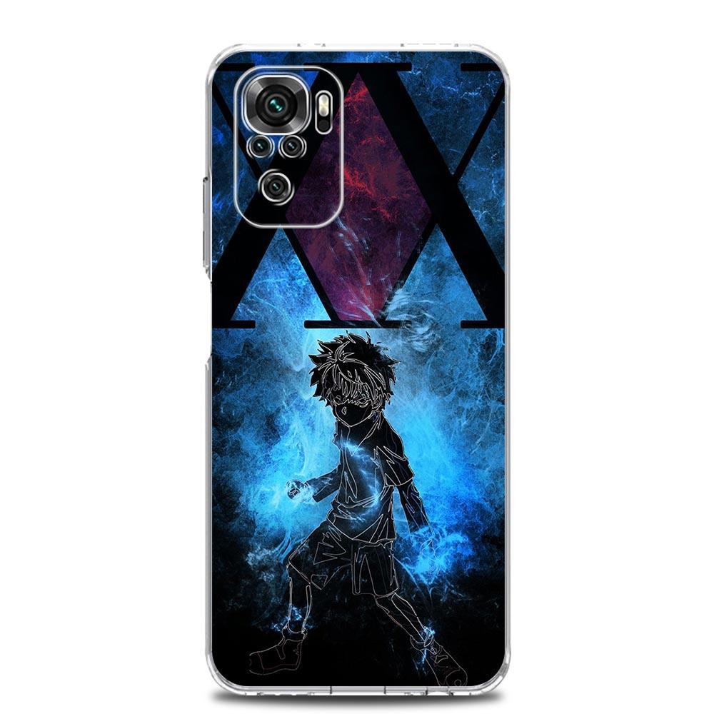 Killua Hunter × Hunter Anime Phone Case For Xiaomi Redmi Note 12 11 9S 9 8 10 Pro Plus 7 8T 9C 9A 8A K40 Gaming Clear Cover
