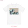The Great Wave Off Kanagawa Katsushika Hokusai Unisexs Cotton Crew T Shirt Vintage Slightly Casual Streetwear Homme