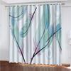 Curtain For Kids Room 3D Feather Print Bedroom Curtains Set, Curtains For Living Room Window Treatment Drapes 2 Pieces