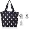 Foldable Eco Shopping Many Faces Black [Sifre] Bag, Capacity Approx. 20L, Bag, Miffy, B115.