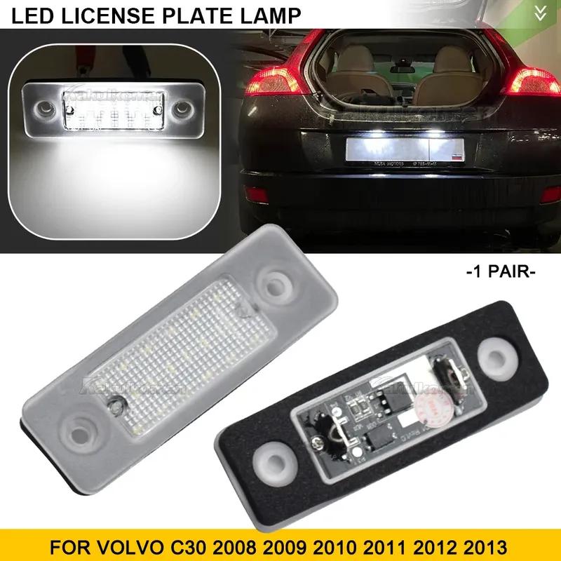 2pcs White LED License Number Plate Light Bulb For Volvo C30 2008-2013 License Plate Light Number Plate Lamp