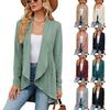 Women's Warm Cozy Fashion Solid Color Knit Cardigan Sweater Autumn Winter