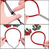 Christmas Decoration Pet Headwear Party Dress Up Antlers Hair Hoops Pet Supplies Christmas Hat Headbands Dog Elk Hair Hoops
