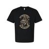 Unisex Veteran Graphic T Shirt With Rifleman Illustration And Circular Banner Te
