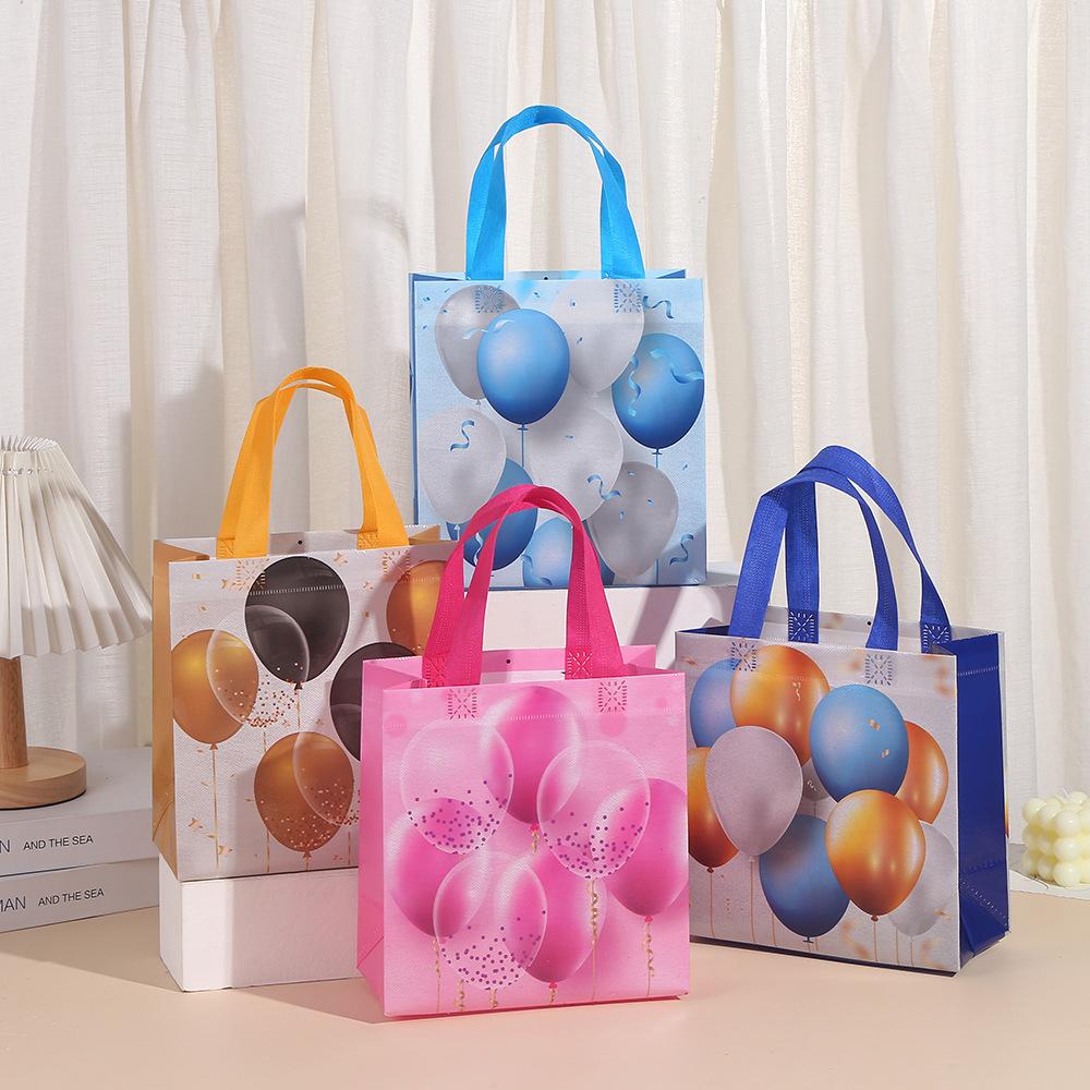 

StoBag, Balloon Design Themed Non-Woven Gift Bags with Handles, For Birthday Party and wedding supplies, Reusable Packaging 30pcs&22x11x23cm