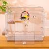 Transparent Bird Cage Easy Interaction Parrot Cage Household Large Space Ornamental Cage Large Villa Bird House Viewing Nest