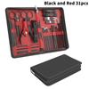 30/31pcs Nail Clippers Manicure Tool Set, With Portable Travel Case, Cuticle Nippers And Cutter Kit, Professional Nail Clippers
