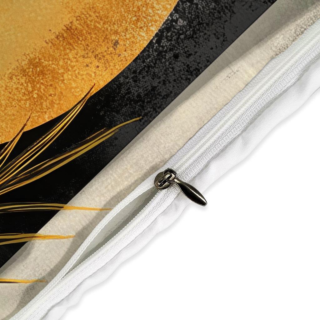 Bedding Forest Leaf Digital Printing Quilt Set Three-Piece Home Textile Kit