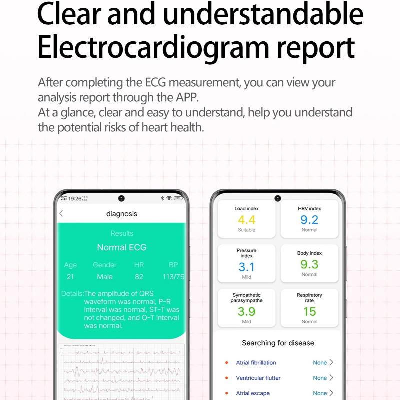 2026 New Airbag AirPump Blood Pressure ECG Uric Acid Blood Fat Blood Oxygen Heart Rate Temp Health Precise Diagnosis Smart Watch
