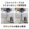 Set of 2 Cable Covers, 3m, with Cable Ties, White. Perfect for concealing cables, organizing wires