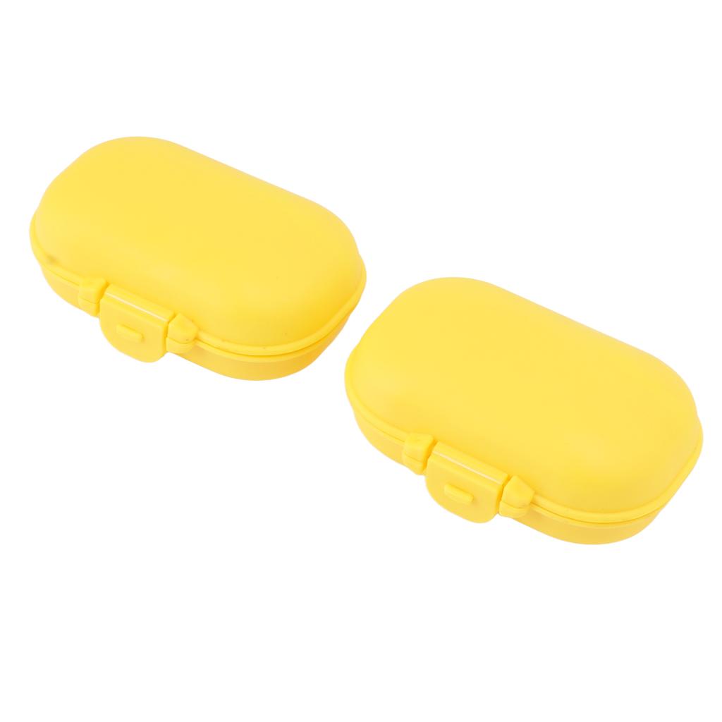 7PCS Medicine Case Portable Detachable Safe Mini 4 Compartments Medicine Organizer for Outdoor Travel