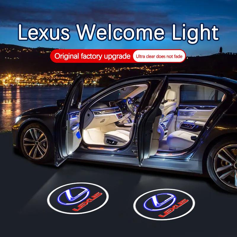 Willkommen Autotürlicht für Lexus ES RX GX LS LX IS GS RC UX IS IS250 IS300 IS350 ES300 Icon Projektorlampe Auto Zubehör