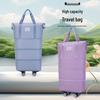 Expandable Large Capacity Travel Bag with Four-Wheel Spinner for Business Trips