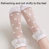 Breathable Lace Trim Kids Socks Stretchy Fit Baby Girls Ankle Socks for Newborns To Infants 4 Color Avaliable