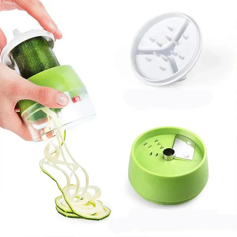 ABS Carrot Cucumber Grater Spiral Blade Cutter Vegetable Fruit Spiral Slicer Salad Tool Zucchini Noodle Spaghetti Maker