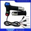 Blue Screen Three-Speed Electric Bike Throttle with Horn and Voltage Display