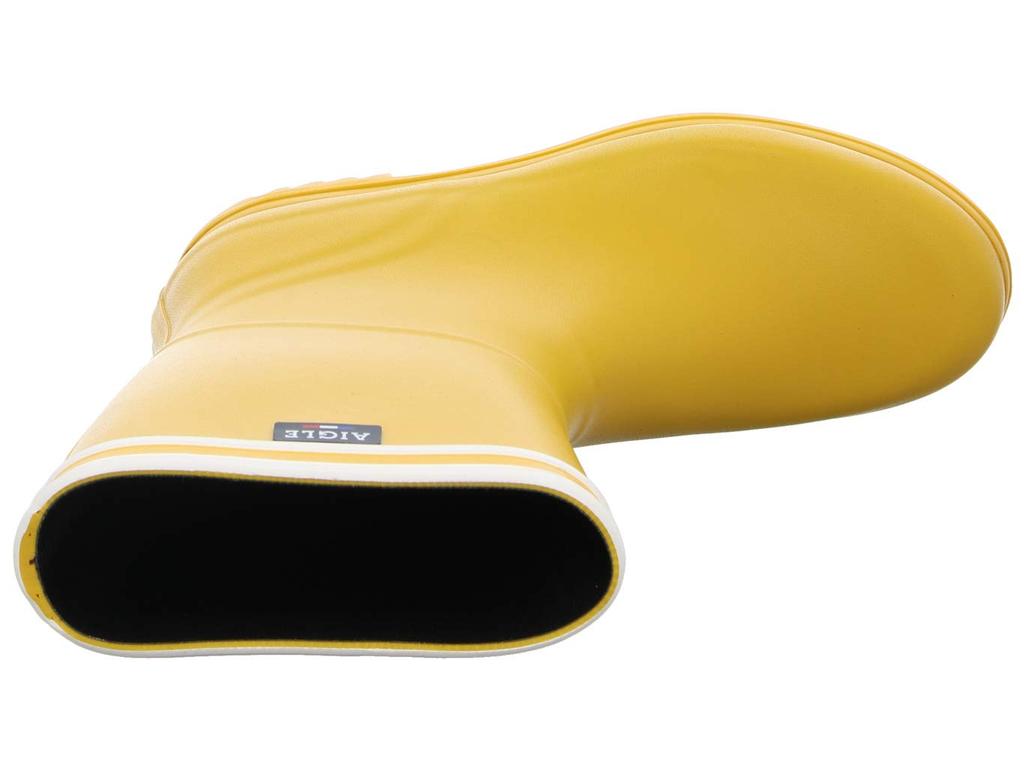 Aigle RUBBERLAARZEN Chanter Laarzen Gestreept Rubber Maat 24cm [SIGNATURE] Laarzen, Dames, Geel,