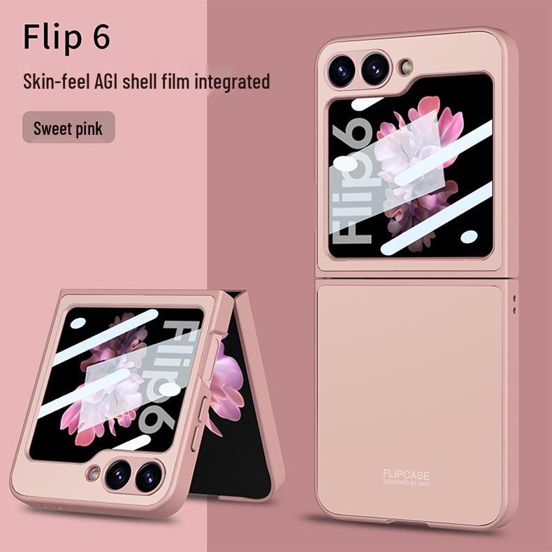Samsung Z Flip6 AG Shell Foldable Case - Skin-Feel, Anti-Fall, Screen-Integrated