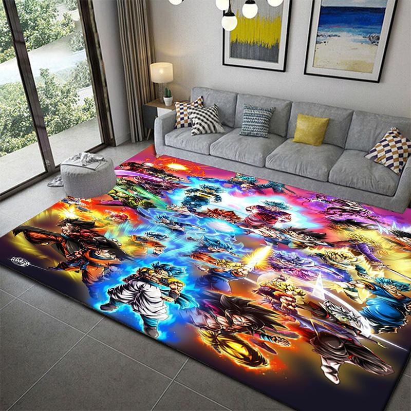 Dragon Ball Easy Clean Printed Area Carpetanime soft washable cartoon floor carpet
