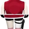 Fioletowy kostium cosplay Haruno Sakura, pełny kostium cosplay na imprezę anime Naruto Shippuden, dla pań na Halloween