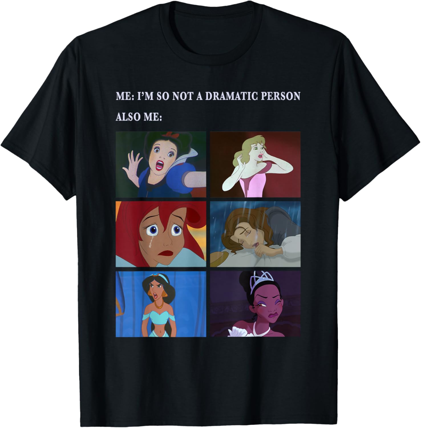 

Women Unisex Fashion Casual Princess Not Dramatic Meme Panel TShirt S3XL Summer S