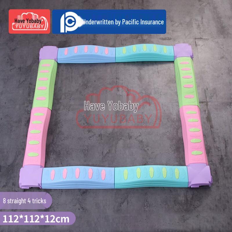 YUYUBABY Kids Sensory Balance Log Bridge Set