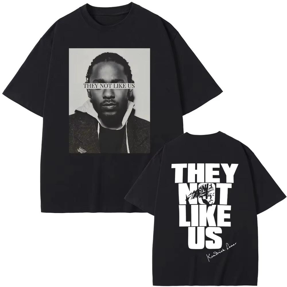 Rapper Kendrick Lamar They Not Like Us Tshirts Unisex Women Fashion Hip Hop Tshirts Summer Unisexs pure Cotton Vintage T Shirt