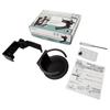Newseed seena Aluminum Rotating Multifunctional Headphone Hanger with Drink Black 360° Holder, SE-E02A3601-BK
