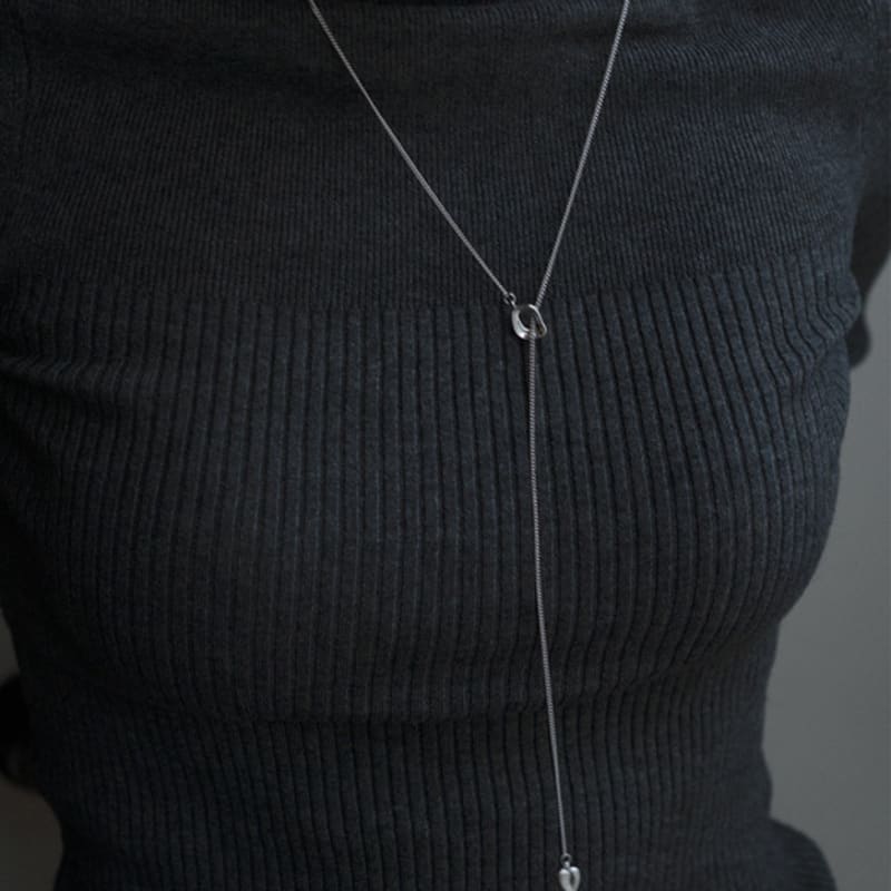 OURPIERRE HEART DROP NECKLACE