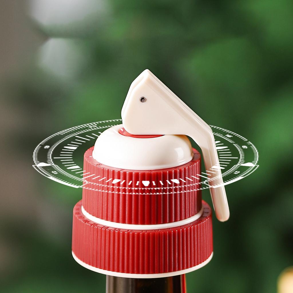 Press Down Wine Bottle Stopper Reusable Seal Cap for Wine and Liquor Bottles Airtight Preservation Easy To Use Durable Material