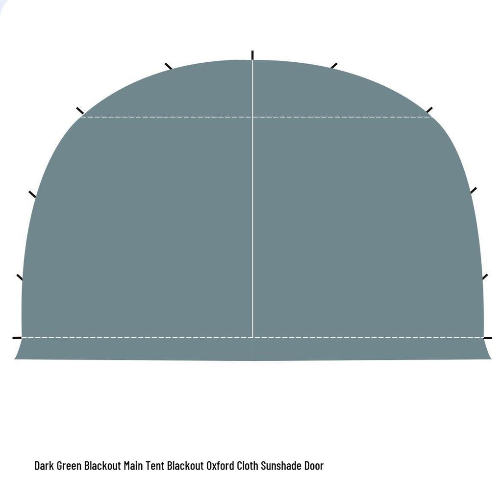 Extra Thick Windproof Dome Canopy Tent - Blackout, Rainproof, Sunshade, and Sun Protection for Outdoor Camping