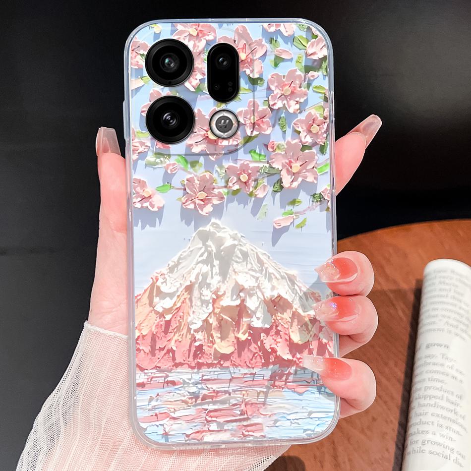 

For Oppo Find X9 X8 X7 Pro Phone Case Lovely Fish Patterns Soft TPU Clear Silicone Shell For Oppo Find X7 Ultra Shockproof Funda Oppo Find X9 Pro