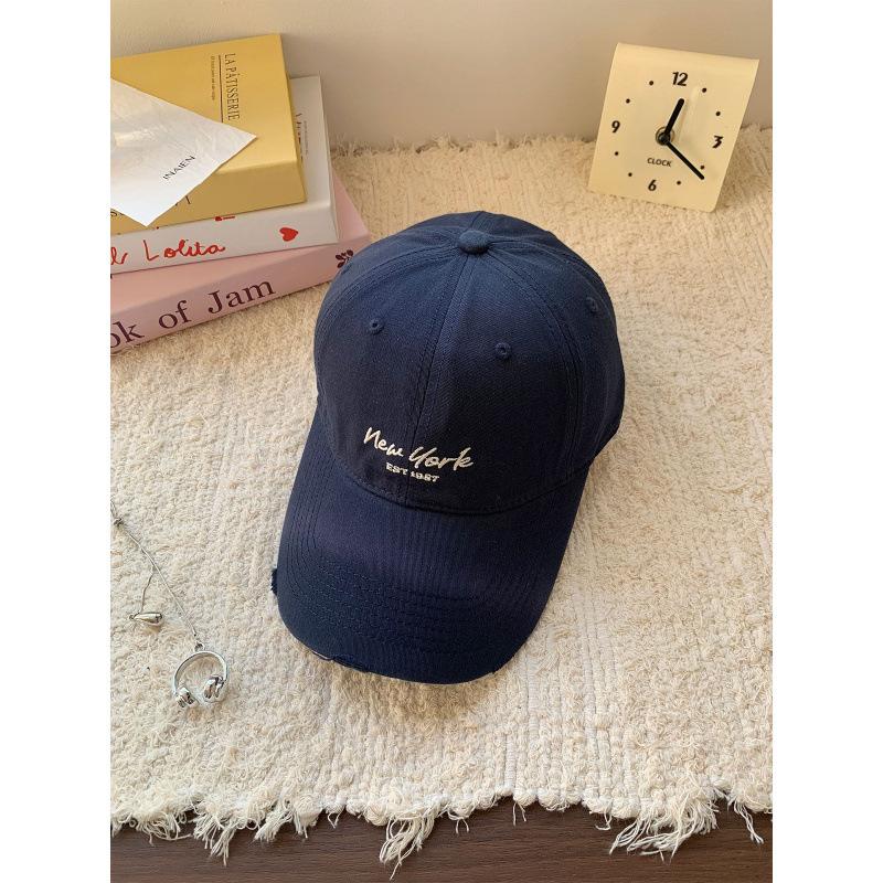 Spring And Summer Japanese Casual Letter Soft Top Cap Men'S And Women'S Versatile Street Face Small Baseball Cap