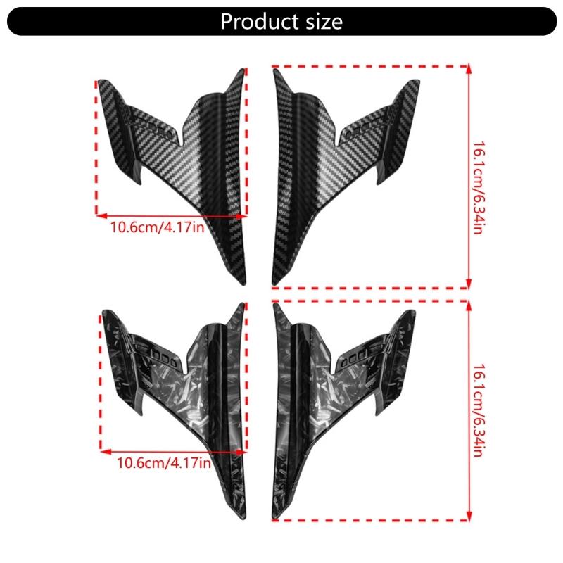 ABS Winglets Motorcycle Fairing Accessory Windshield Lower Wing Cover Protectors for Motorbike for ADV160 2022-2023