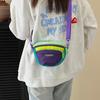 Trendy Dopamine Color Block Korean Crossbody Bag - 2025 Style Phone & Outdoor Sports Bag