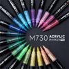 Languo 48/72/96 Colors Vivid Colors Acrylic Markers Direct Liquid for Drawing Painting Sketching Comics Design Art Marker Pens