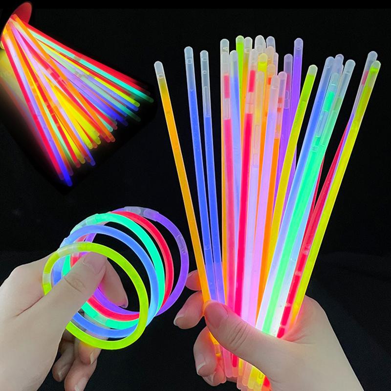 8/16/24/32PCS Luminous Sticks Assorted Colors Party Light Glow Stick Festival Classroom DIY Decorations School Rewards Gifts ZYF