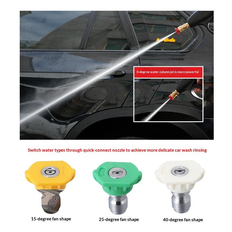 Specially Used As Accessories For High-Pressure Water Gun K2K7 Quick Adapter Car Washing Nozzle Five Color Foam Pot