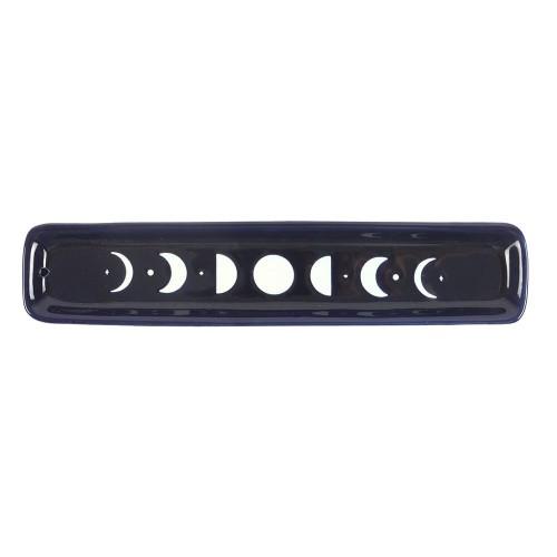 Something Different Blue Moon Ceramic Rectangular Incense Holder
