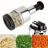 Stainless Steel Garlic Presser Manual Pressed Vegetable Slicer Fruit Dicer  Household Supplies