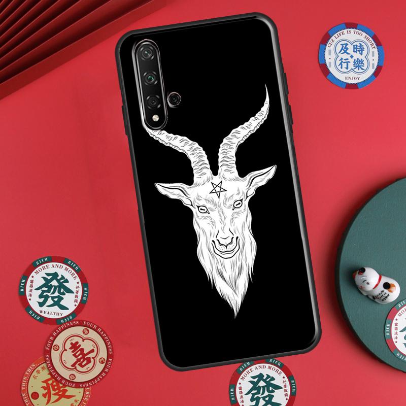 Goat Head Satan For Huawei P30 P20 P40 Lite P60 Pro Nova 5T 12s 12i 11i Y90 Y70 Y60 Y61 Y91 Y72 9 10 SE Case