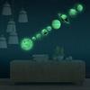 9pcs Removable Glow In the Dark Planets Wall Stickers Art Solar System Decals For Kids Bedroom