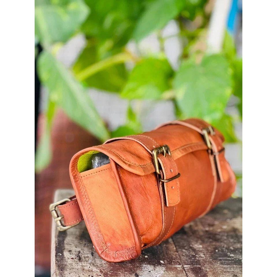 Real Goat Famous Real Proof Leather Tool Bag Motorcycle Genuine