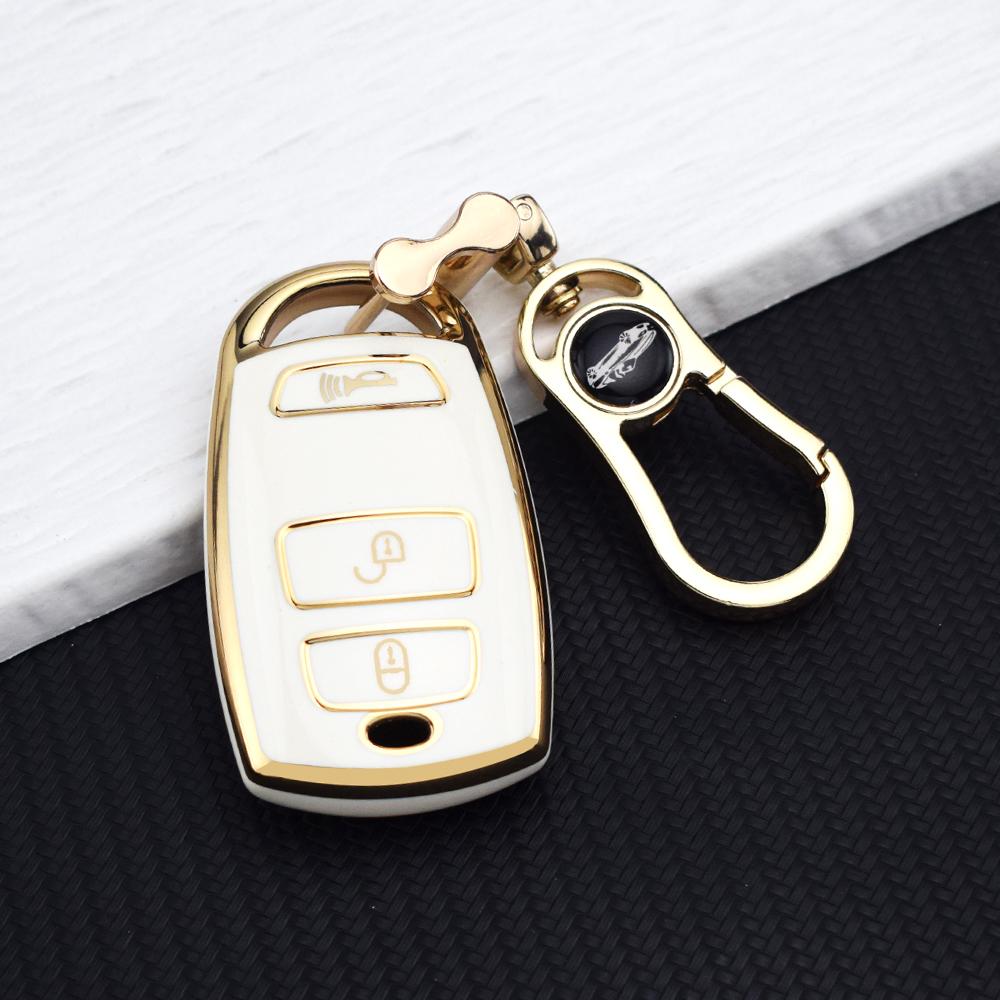 TPU Key Case Fob Protector for Old Model Kia Grand Carnival Sedona - Anti-Scratch Car Key Shell Holder Key Chain Accessories