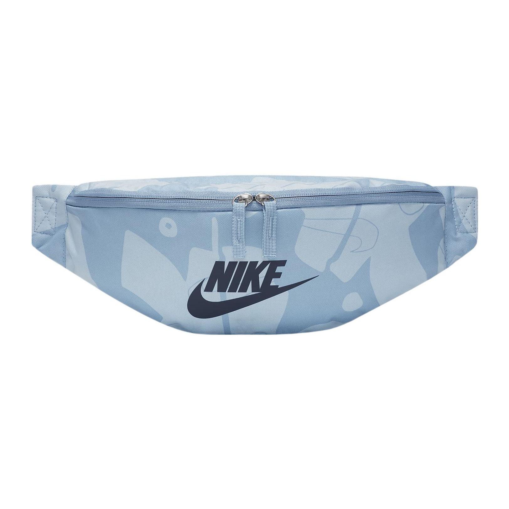 Nike Large Logo Printed Fabric Waist Bag Unisex bags Blue DQ5724-472 Blue