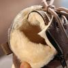 Kids' Winter Cotton Warm Martin Boots, Windproof Retro Ankle Snow Boots for Boys and Girls with Side Zipper.
